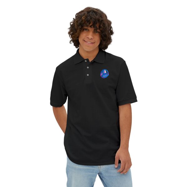 High Quality Genesis Apparels Classic Men's Piqué Polo with Sailing Emblem - Casual Comfort for Every Occasion - Image 5