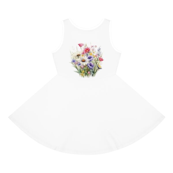 Genesis Apparels Girls' Sleeveless Flower Sundress - Perfect for beach days, birthday parties, this dress is sure to become a favorite in every little girl’s wardrobe. - Image 4