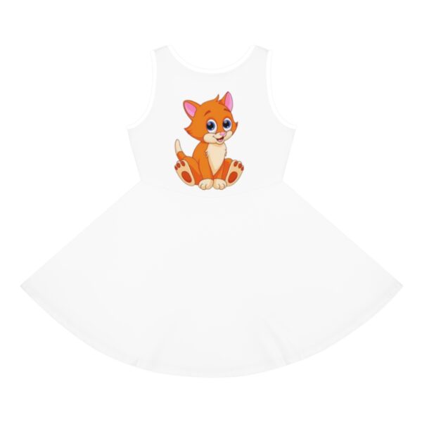 Genesis Apparels Girls' Sleeveless Kitty Sundress - Perfect for beach days, birthday parties, this dress is sure to become a favorite in every little girl’s wardrobe. - Image 4