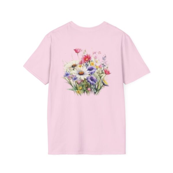 High Quality Genesis Apparels-Unisex Soft Style T-Shirt - Flowers (1) Tee for Happy Vibes - Image 9