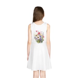 Genesis Apparels Girls' Sleeveless Flower Sundress - Perfect for beach days, birthday parties, this dress is sure to become a favorite in every little girl’s wardrobe.