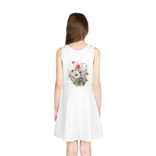 Genesis Apparels Girls' Sleeveless Flower Sundress - Perfect for beach days, birthday parties, this dress is sure to become a favorite in every little girl’s wardrobe.