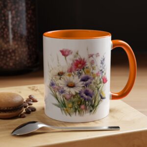 Genesis Home Goods Flowering (2) Accent Coffee Mug - 11 & 15oz