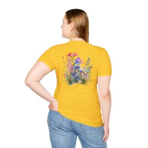 High Quality Genesis Apparels-Unisex Soft Style T-Shirt - Flowers (2) Tee for Happy Vibes