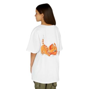 Quality Genesis Apparels Unisex-Fun Kids Heavy Cotton™ Tee - Playful Kitty Design for Every Occasion