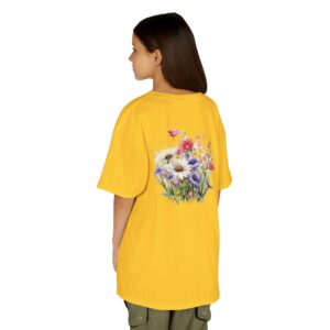 High Quality Genesis Apparels Unisex-Fun Kids Heavy Cotton™ Tee - Flowers (1) Playful Design for Every Occasion