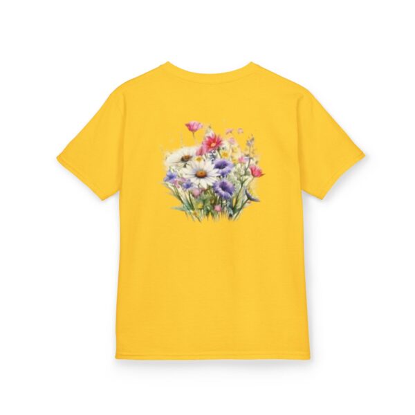 High Quality Genesis Apparels Unisex-Fun Kids Heavy Cotton™ Tee - Flowers (1) Playful Design for Every Occasion - Image 5