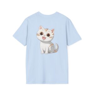 High Quality Genesis Apparels-Unisex Soft Style T-Shirt - Happy Kitty Tee for Happy Vibes