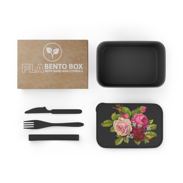 Genesis Home Goods Roses Stylish Bento Box with Utensils – Perfect for Meal Prep & On-the-Go - Image 4