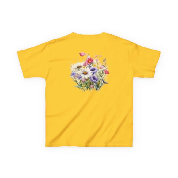High Quality Genesis Apparels Unisex-Fun Kids Heavy Cotton™ Tee - Flowers (1) Playful Design for Every Occasion - Image 3