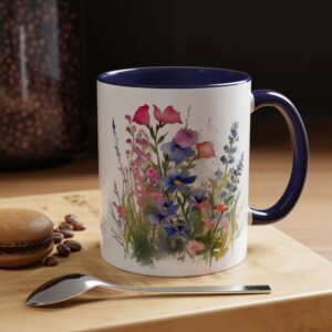 Genesis Home Goods Flowering (1) Accent Coffee Mug - 11 & 15oz