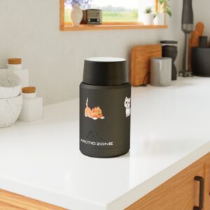 Genesis Home Goods Kitty Titan Copper Insulated Food Storage Jar - Stylish & Functional Meal Keeper