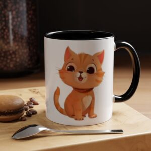 Genesis Home Goods Happy Cat Accent Coffee Mug - 11 & 15oz